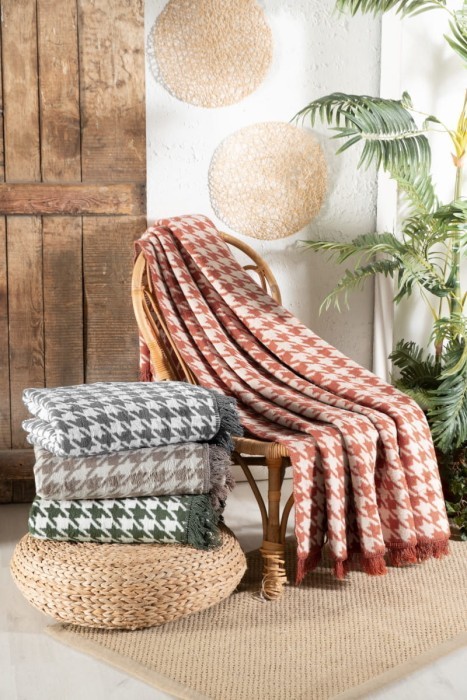 Плед Arya с принтом Rocket Серый