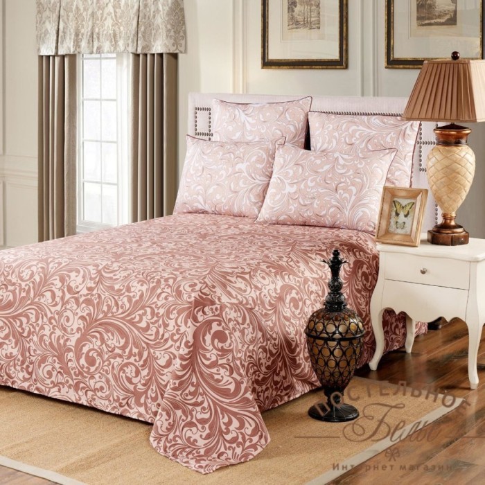 Гордей (беж) Комплект постельного белья модерн Евро 4н