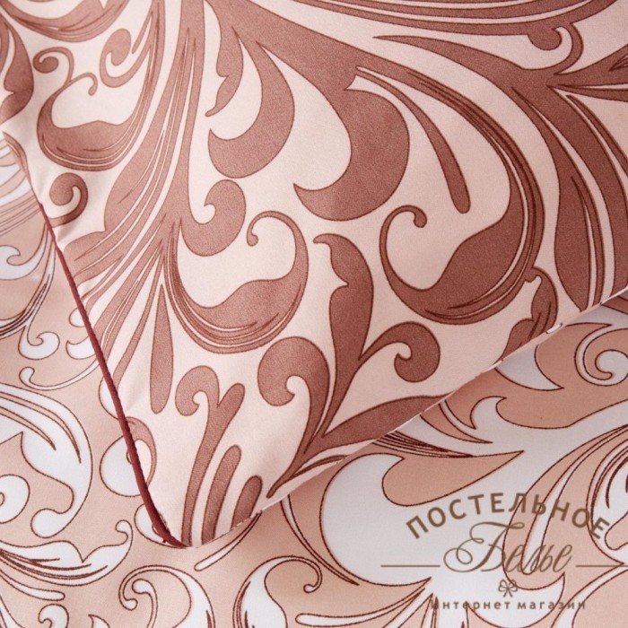 Гордей (беж) Комплект постельного белья модерн Евро 4н