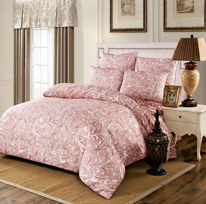 Гордей (беж) Комплект постельного белья модерн Евро 4н