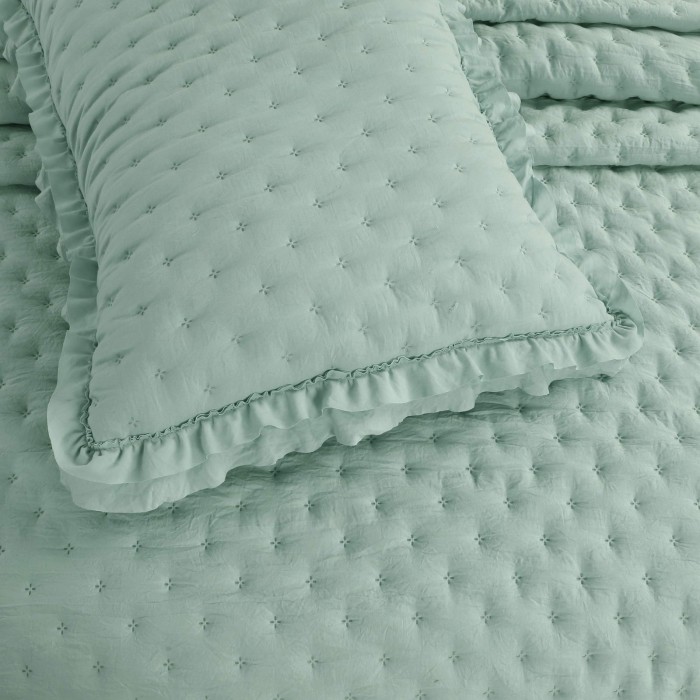 Фрау (зеленая) Покрывало 230х250