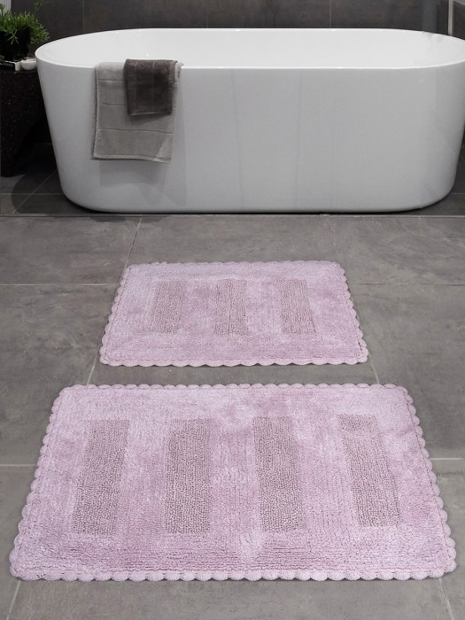Набор ковриков для ванной "KARNA" LENA  50x70+60x100 см 1/2 Лавандовый