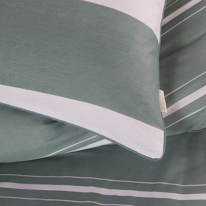 Артур (зеленый) Комплект постельного белья сатин Евро 4н