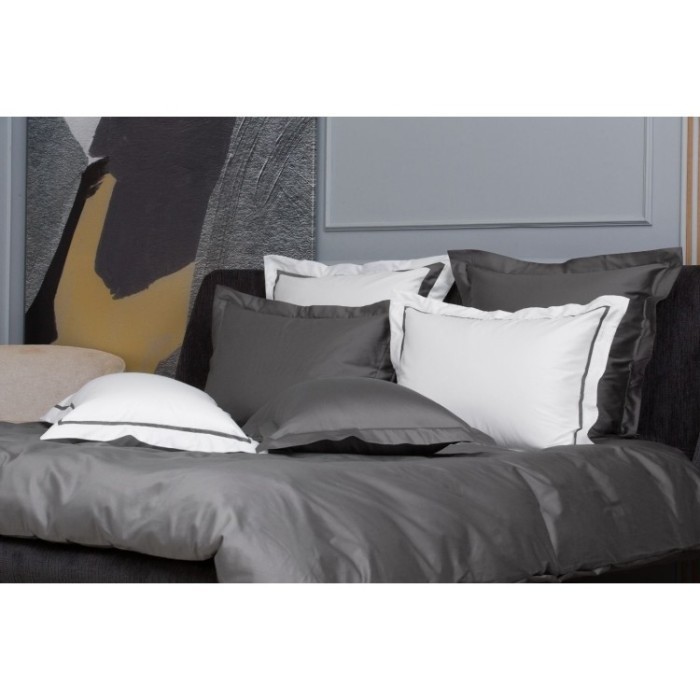 Наволочки с широкой отделкой Alpine Graphite Allure Grass 70х70 (2шт)