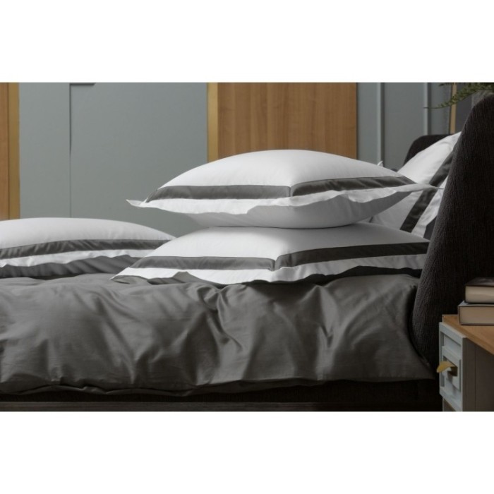 Наволочки с широкой отделкой Alpine Graphite Allure Grass 70х70 (2шт)