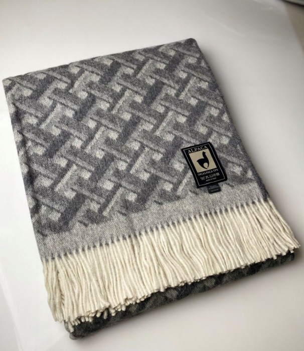 Плед INCALPACA (55% шерсть альпака, 45% шерсть мериноса) PJ-4 160x210