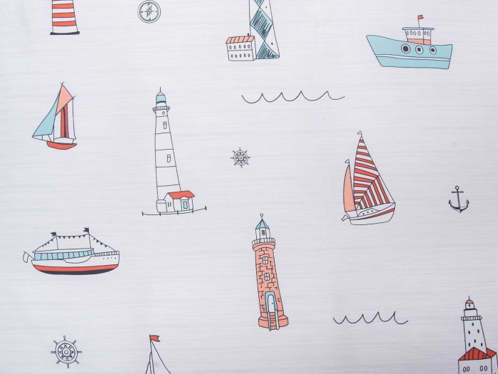 Маяк (серый) Комплект постельного белья Детский