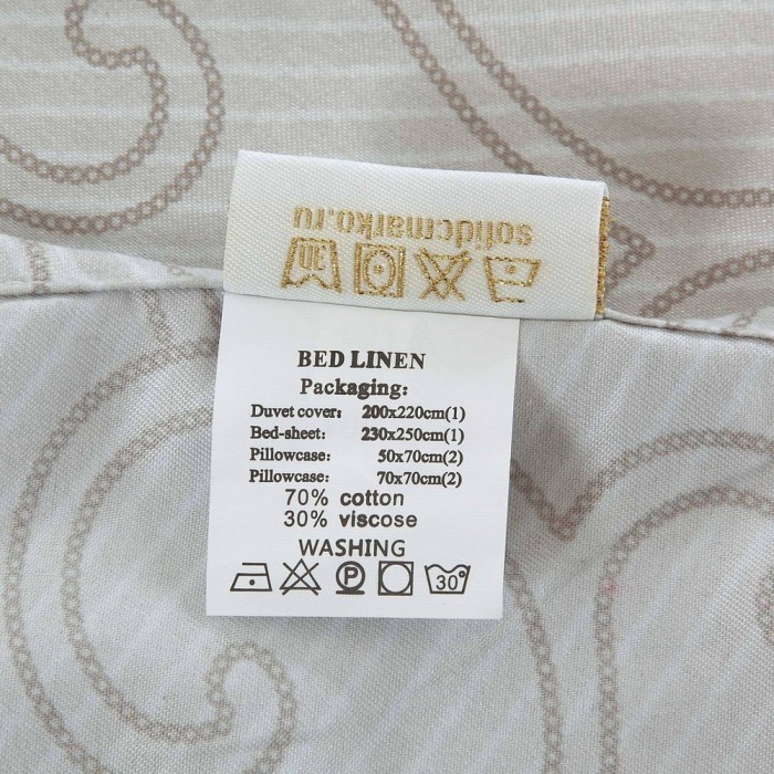 Блэки-Небула Комплект постельного белья модерн Евро 4н