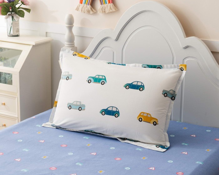 Машинки Ретро (белый) Комплект постельного белья детский