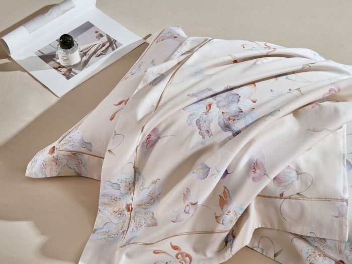 Постельное белье Asabella 1,5-спальный египетский хлопок Premium 2262-4S