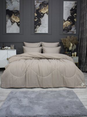 Комплекты для сна Muslin &amp; Satin Solid color (латте) Евро