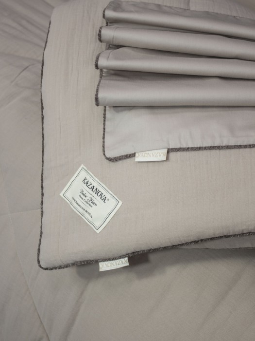 Комплекты для сна Muslin & Satin Solid color (латте) Евро