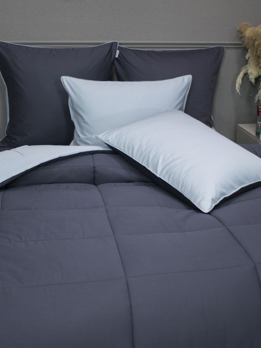 Комплекты для сна Шеффилд (графит платина) Cotton Евро