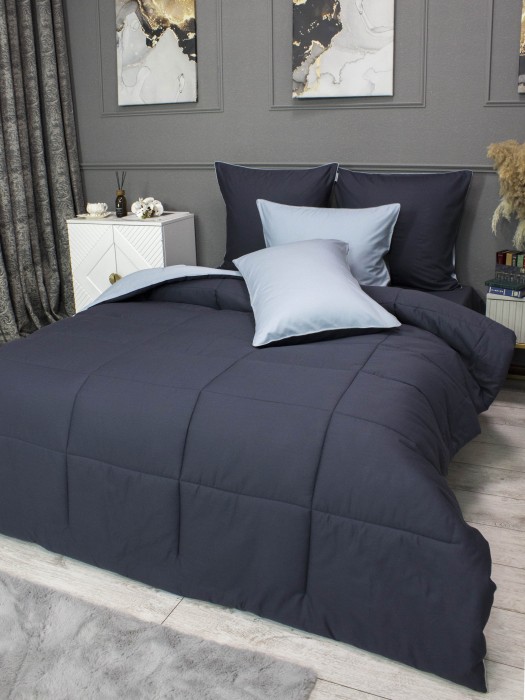 Комплекты для сна Шеффилд (графит платина) Cotton Евро