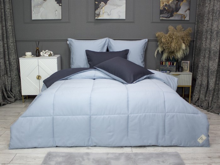 Комплекты для сна Шеффилд (графит платина) Cotton Евро