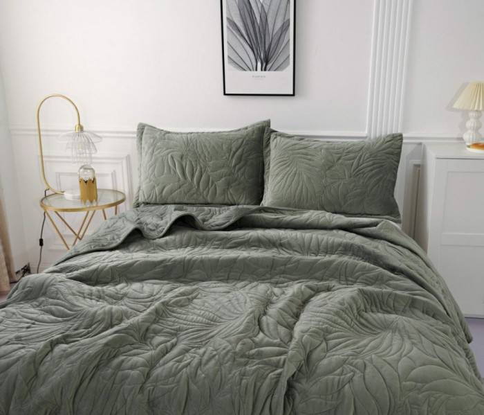 Глория (зеленое) Покрывало 240х260