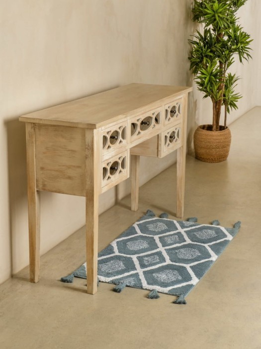 Коврик для ванной Arya Lee Синий, Белый