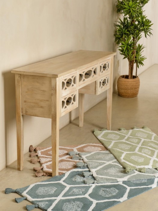 Коврик для ванной Arya Lee Синий, Белый