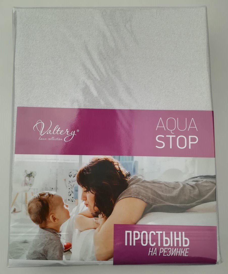 Простынь АкваСтоп Махра Микрофибра на резинке (170гр/м2)  