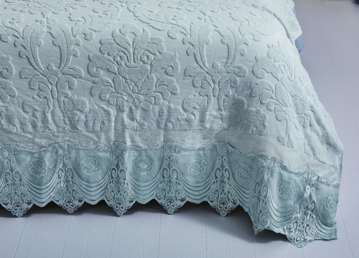 Сюзанна (ментол) 180х230 Покрывало Махровое