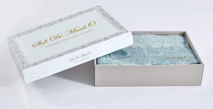 Сюзанна (ментол) 180х230 Покрывало Махровое