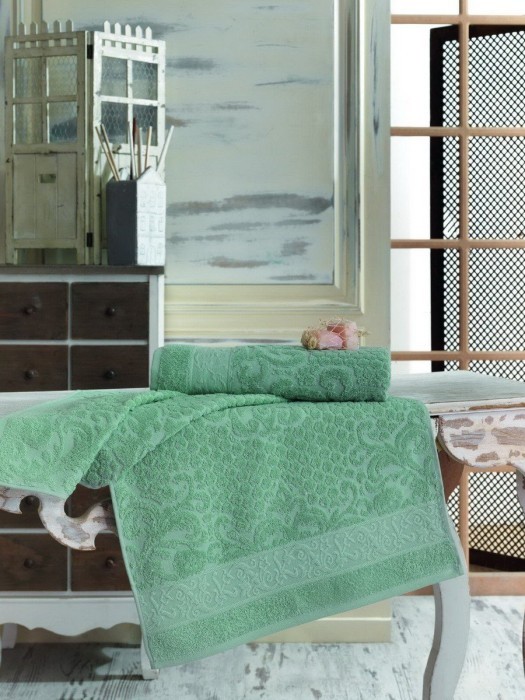 ANJI (ментол) 70х140 Полотенце Жаккард