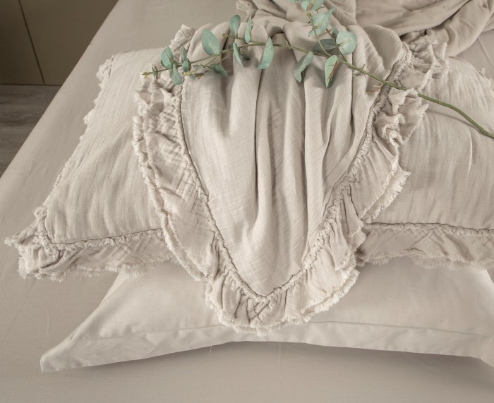 Комплекты для сна Cloud Stonewashed Cotton (платина беж) комплект Евро 