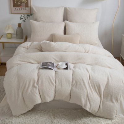 Комплекты постельного белья [М] Teddy Super Soft (айвори) Евро 