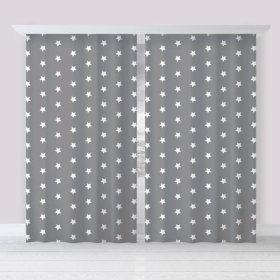 Комплект штор &quot;Этель&quot; Grey stars 145*260 см-2 шт, 100% п/э, 140 г/м2