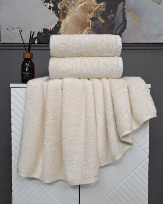 К-т полотенец Teddy (айвори) 70х140см(1),50х90см(1)