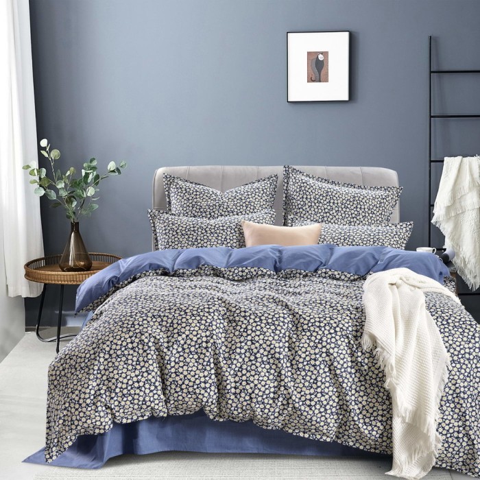 Дарьяна голубой Комплект постельного белья сатин 7Е