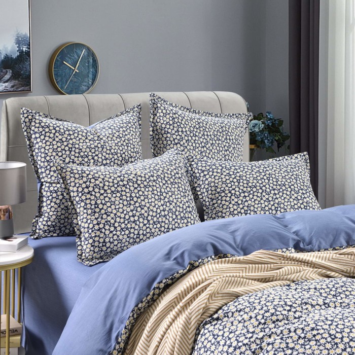 Дарьяна голубой Комплект постельного белья сатин 7Е