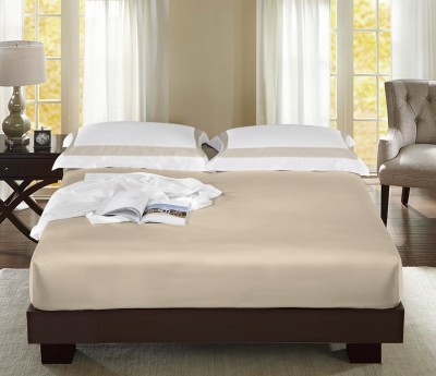 Простыня на резинке (светло-бежевый) 160х200+40