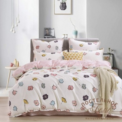 Лея Комплект постельного белья сатин Евро 4н