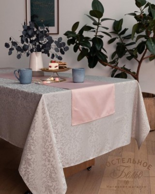 Бекки серая Скатерть 140х180