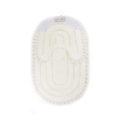 SELENA (крем) Набор ков. для ванной комнаты 60х100 и 50х50см