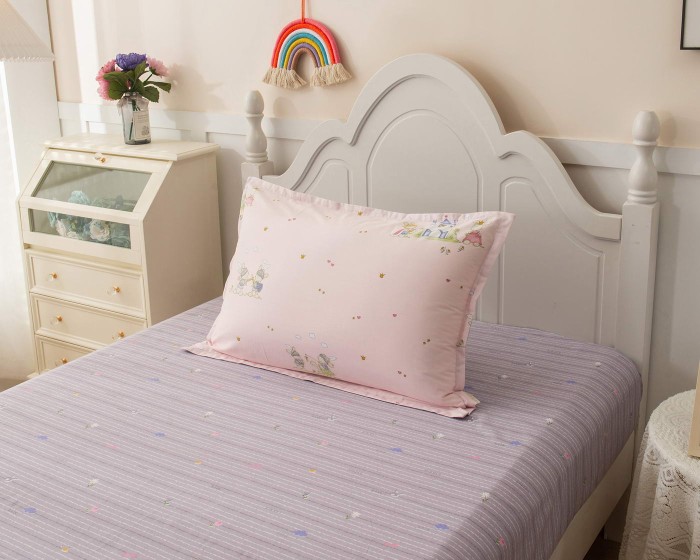 Зайчата (розовый) Комплект постельного белья детский