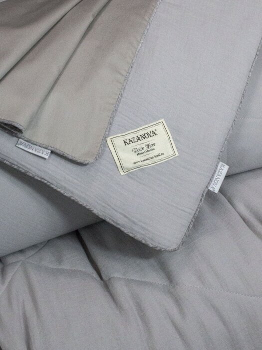 Комплекты для сна Muslin & Satin Solid color (серебрети беж) Евро