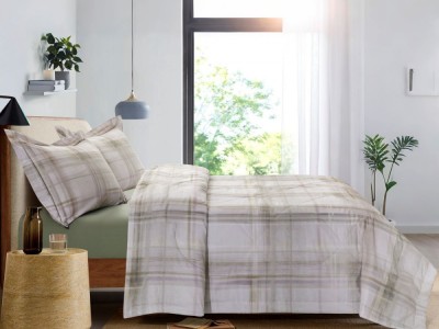 Комплект с летним одеялом одеялом из сатина с лазерной печатью 200х220 см, 2336-OMP