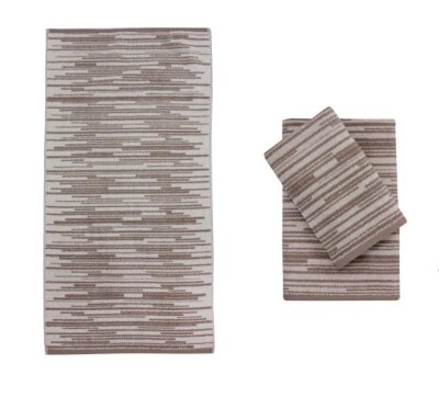 Полотенце банное PERLA Brown Cream (коричнево-кремовый)  50x100