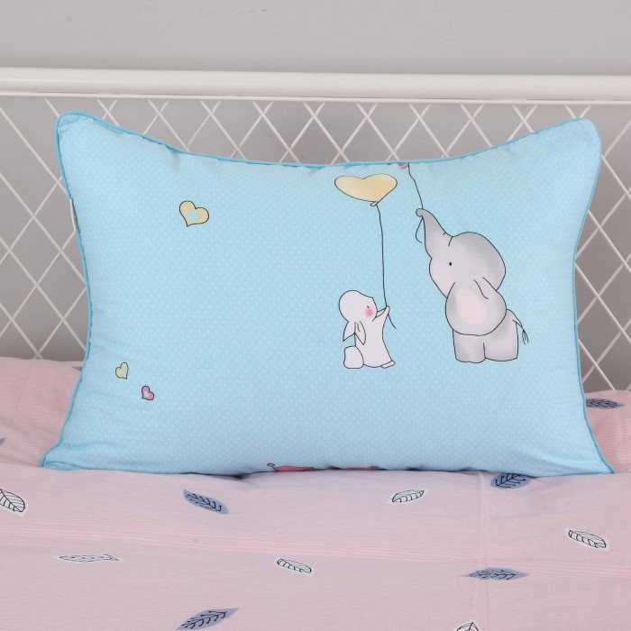 Веселый слоник (голубой) Комплект постельного белья детский