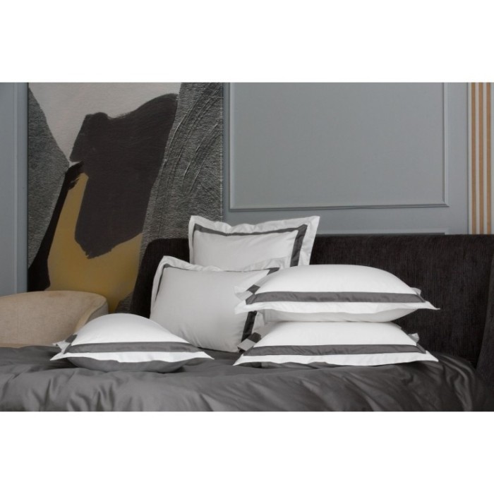 Наволочки с широкой отделкой Alpine Graphite Allure Grass 50х70 (2шт)