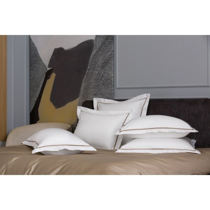 Наволочки с узкой отделкой Alpine Caramel Beige Allure Grass 70х70 (2шт)