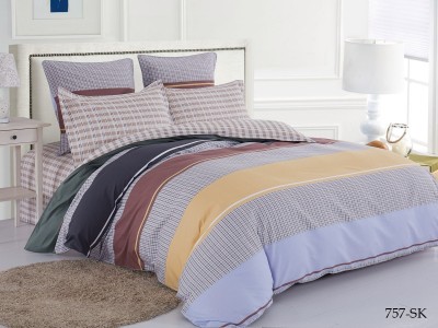 Комплект постельного белья Семейный Сатин печатный ( 70х70х2 шт+50х70х2шт ) в коробке CLEO SK-41/757