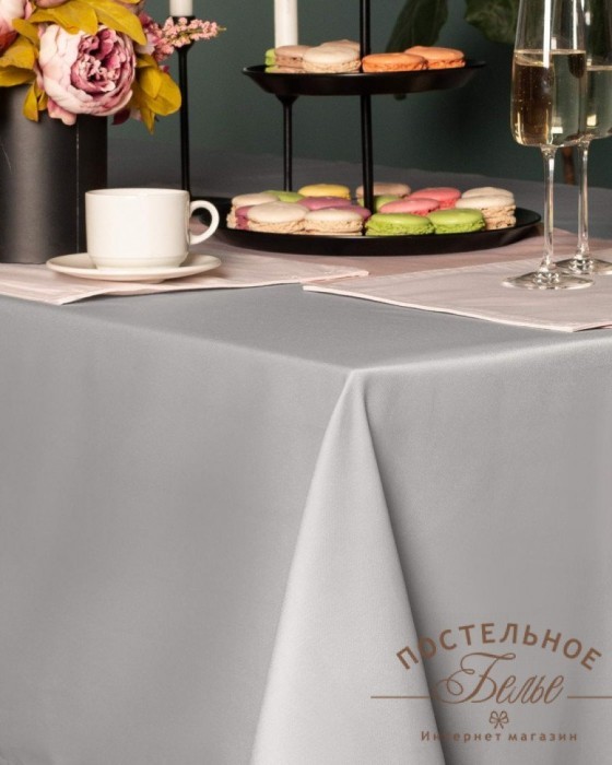 Серенити серая Скатерть 140х180