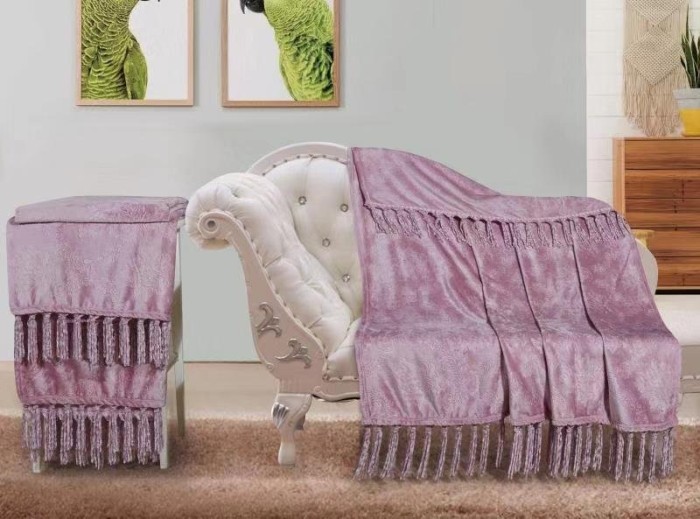 Плед Казанова Плед "Торина" роза антика жаккард/кисточки 210х230 SR56-194-2.1