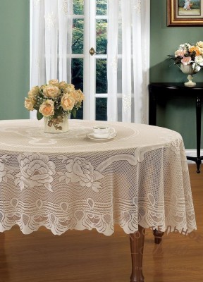 Леонтия (кофе) Скатерть Кружево 180х360