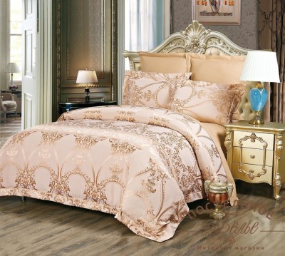 Лукреция №17 Жаккард Евро Комплект постельного белья