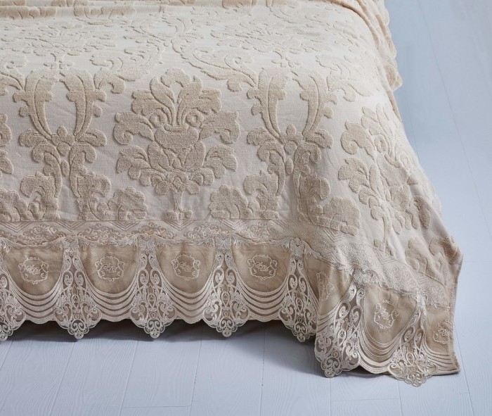 Сюзанна (беж) 180х230 Покрывало Махровая