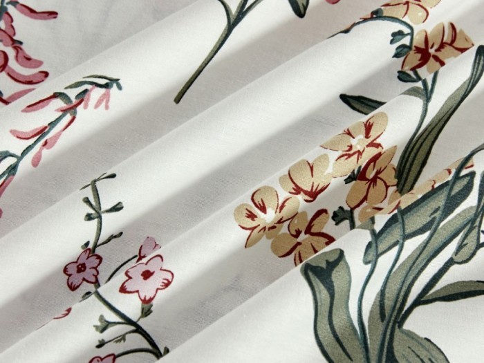 Комплект постельного белья 1,5-спальный, печатный сатин 1996-4S